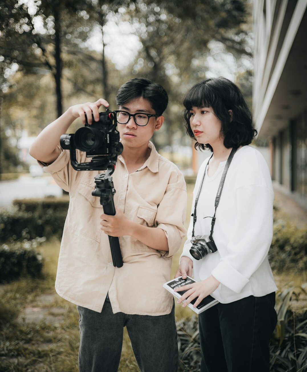 young filmmaker with script