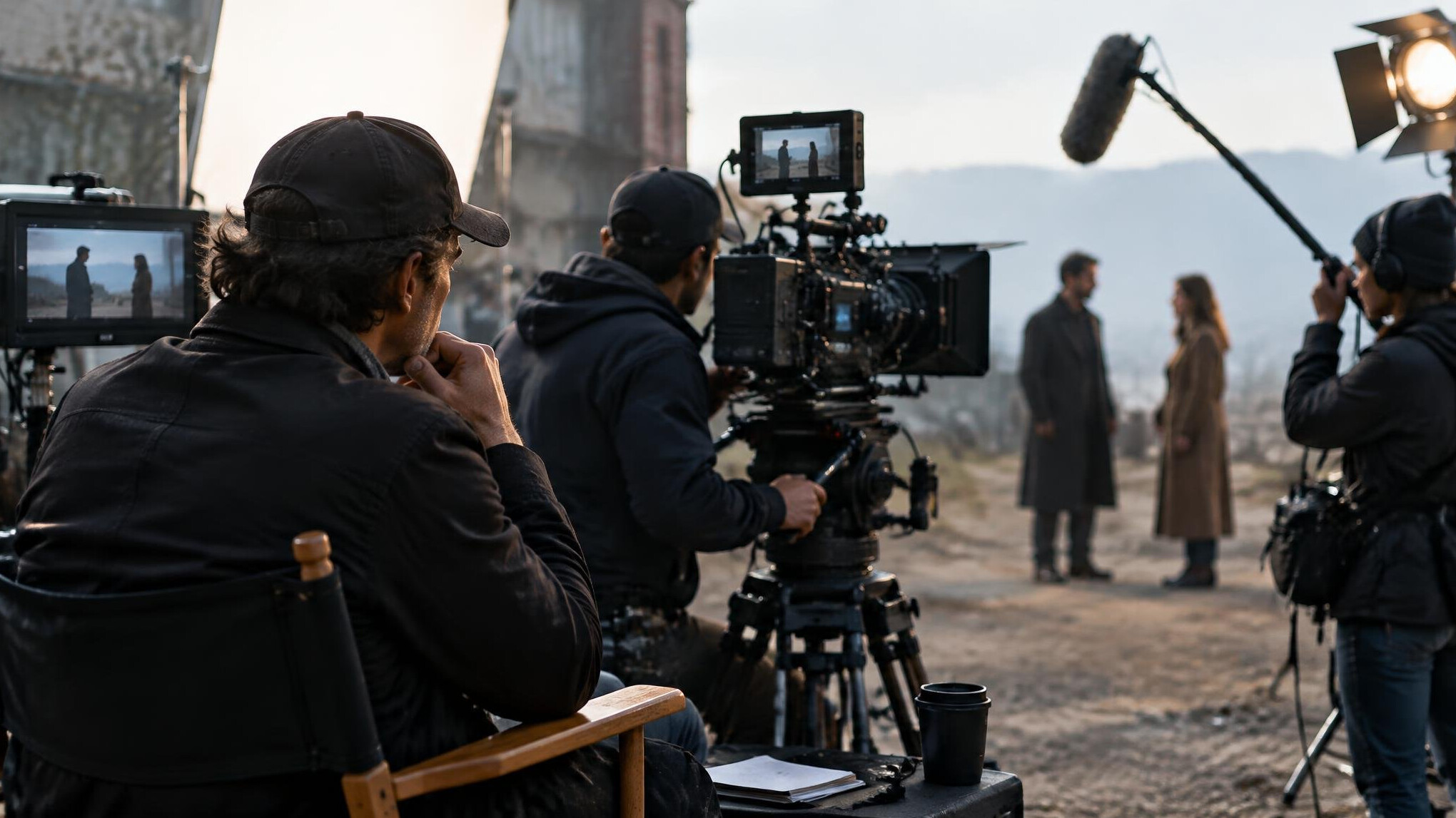 independent film director on set