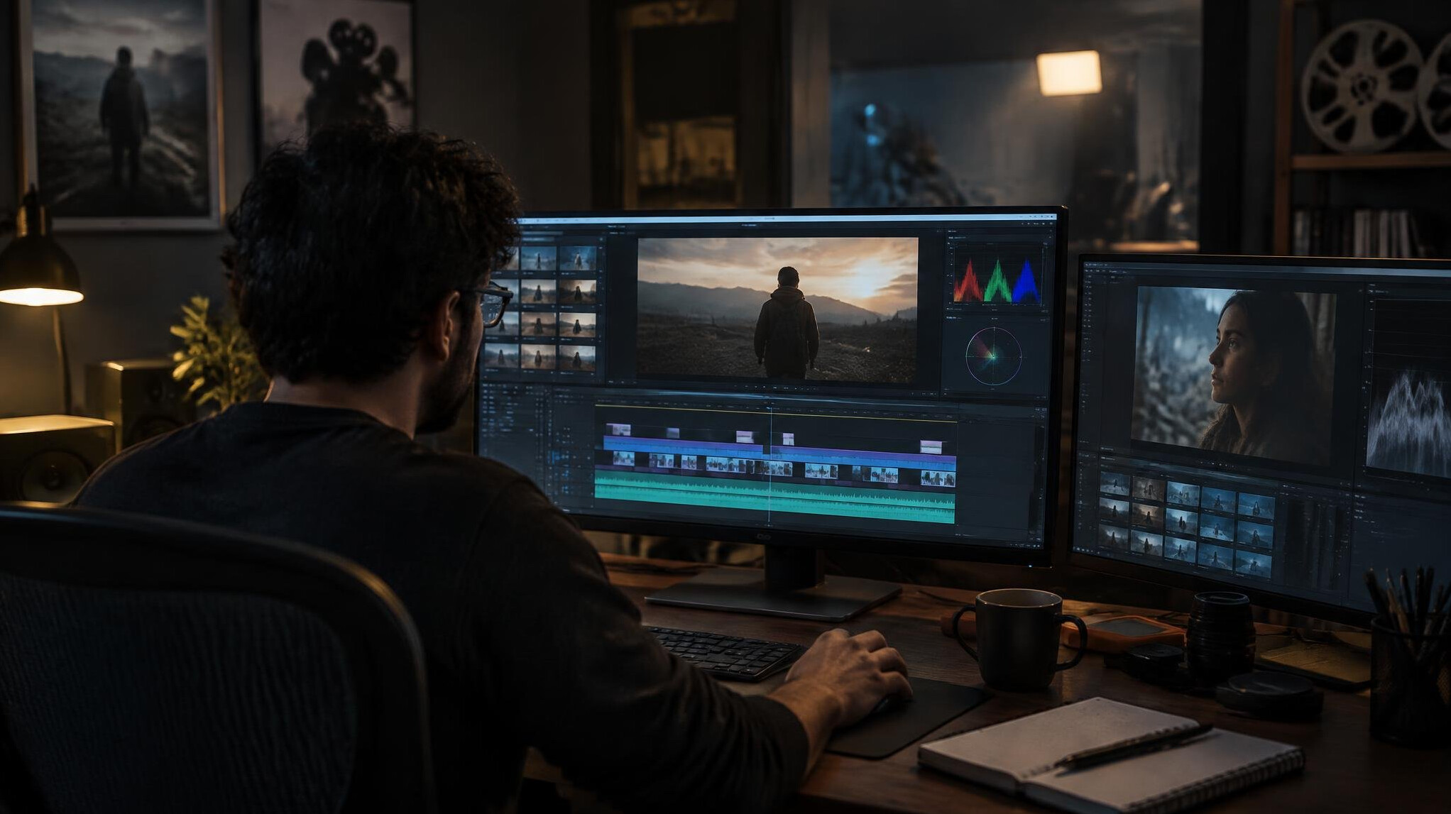 indie movie editing session
