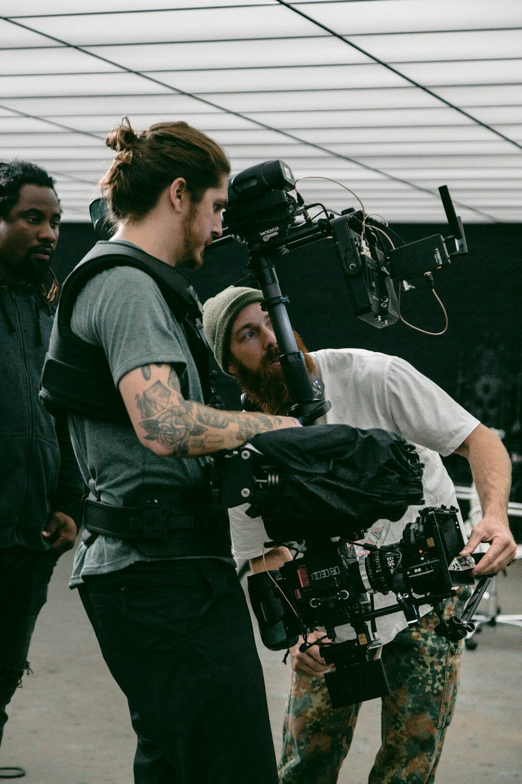 director on film set