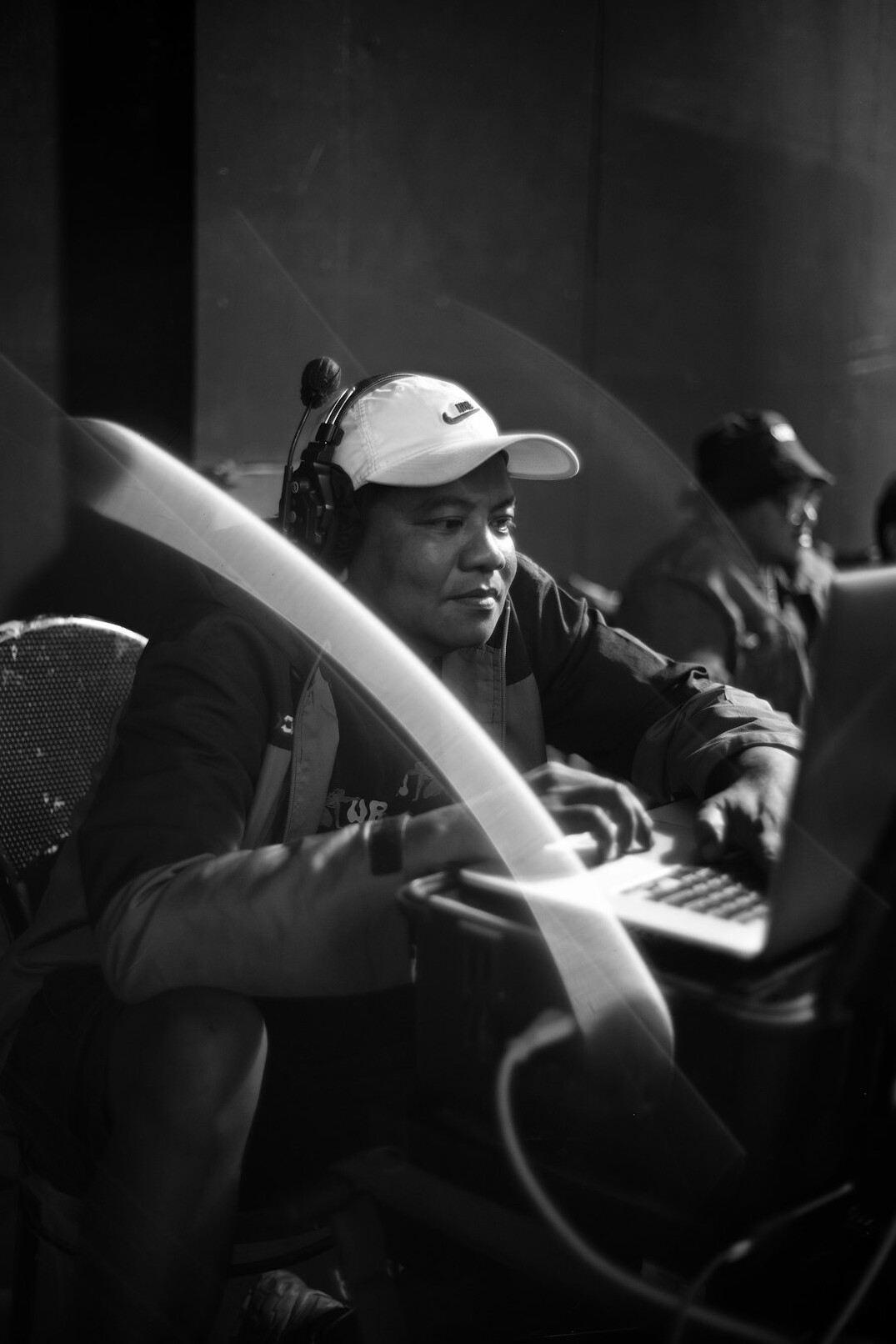 Studio portrait of a Swiss man sound design specialist
