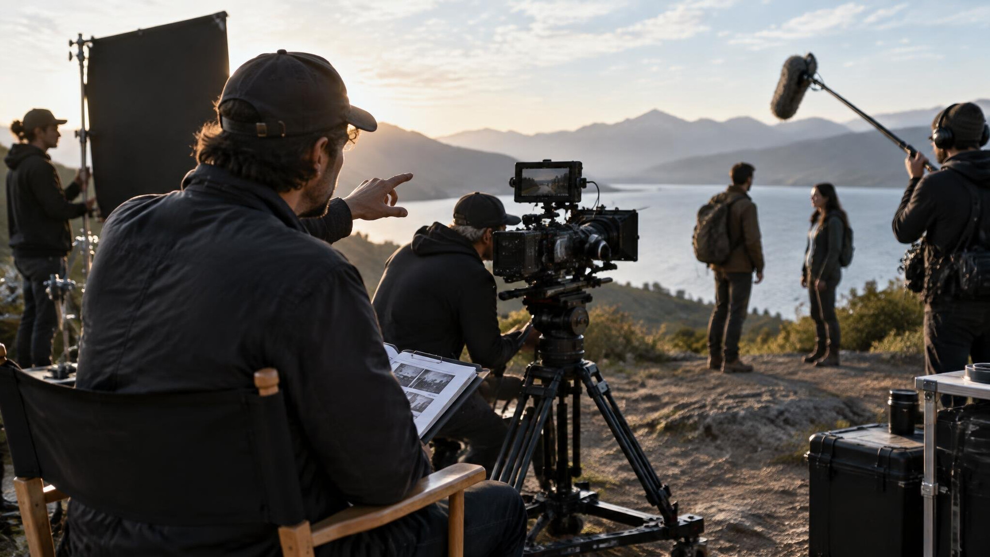 director planning shot